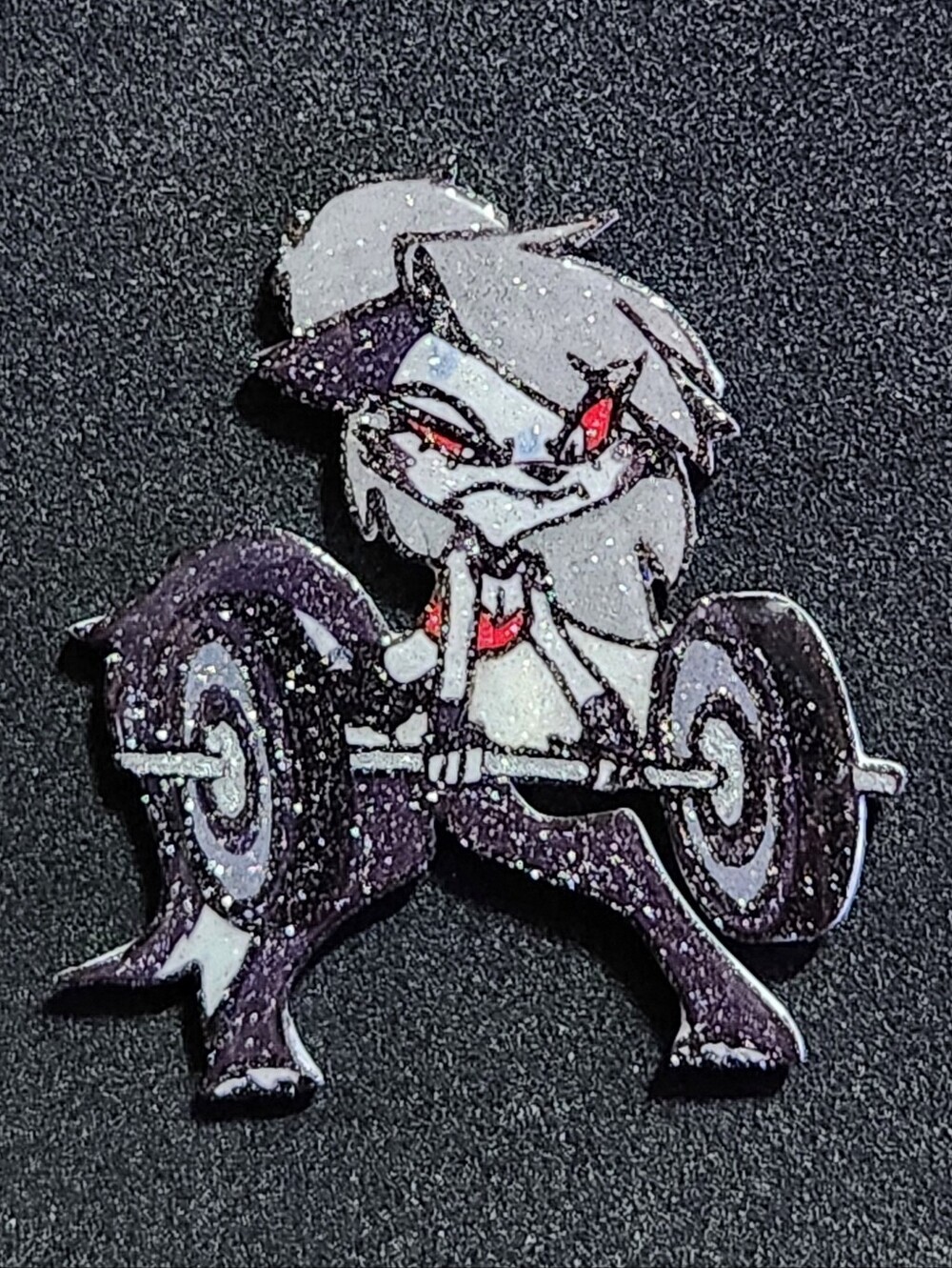 Loona Gym Glitter Pin - Helluva Boss
